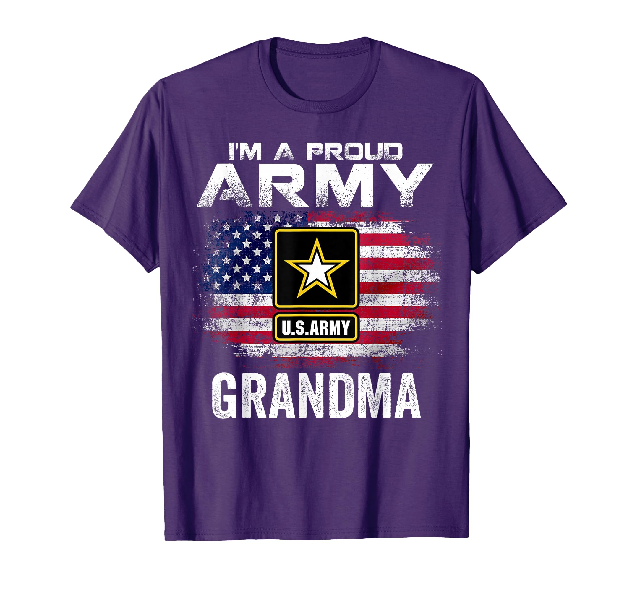 Im Proud Army Grandma American Flag T-Shirt - Graphic Print Men Women - T-Shirt, Sweatshirt, Hoodie