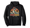 Mamasaurus T Rex Dinosaur Family Hoodie - Custom Art Print for Adults - T-Shirt, Sweatshirt, Hoodie
