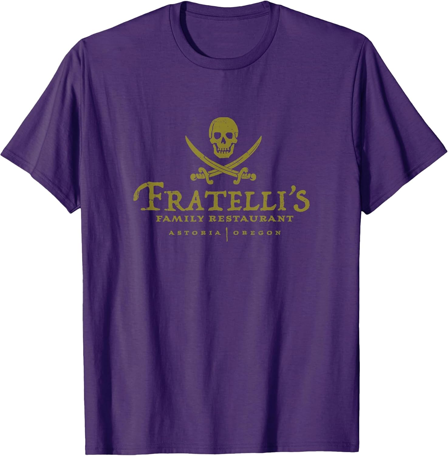 Vintage Fratelli's Family Restaurant 80s Movies Skull - Adult & Kids T-Shirts, Sweatshirts & Hoodies apparel design preview 1