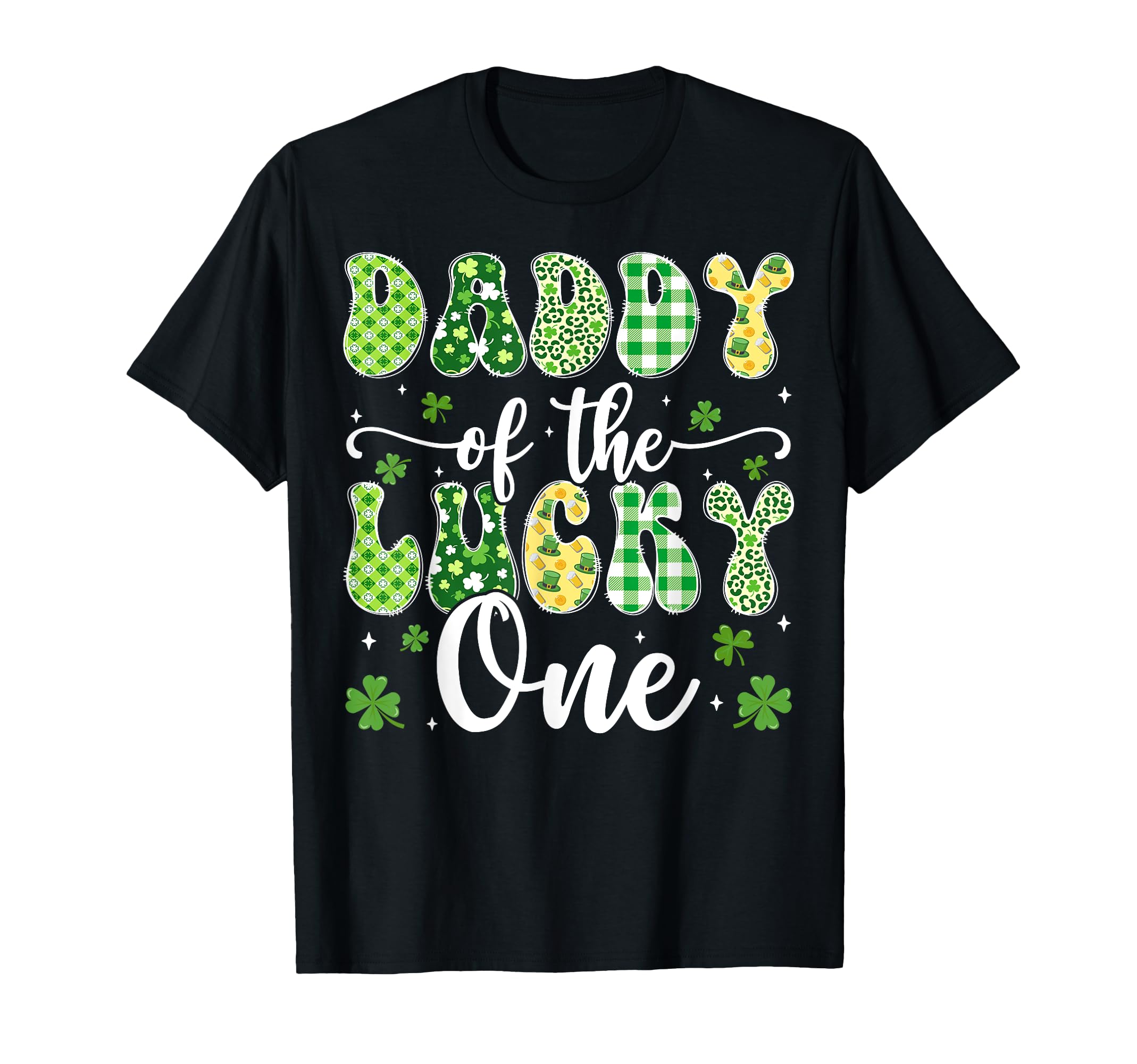 Daddy Lucky One First Birthday St T-Shirt - Custom Art Print Men Women - T-Shirt, Sweatshirt, Hoodie