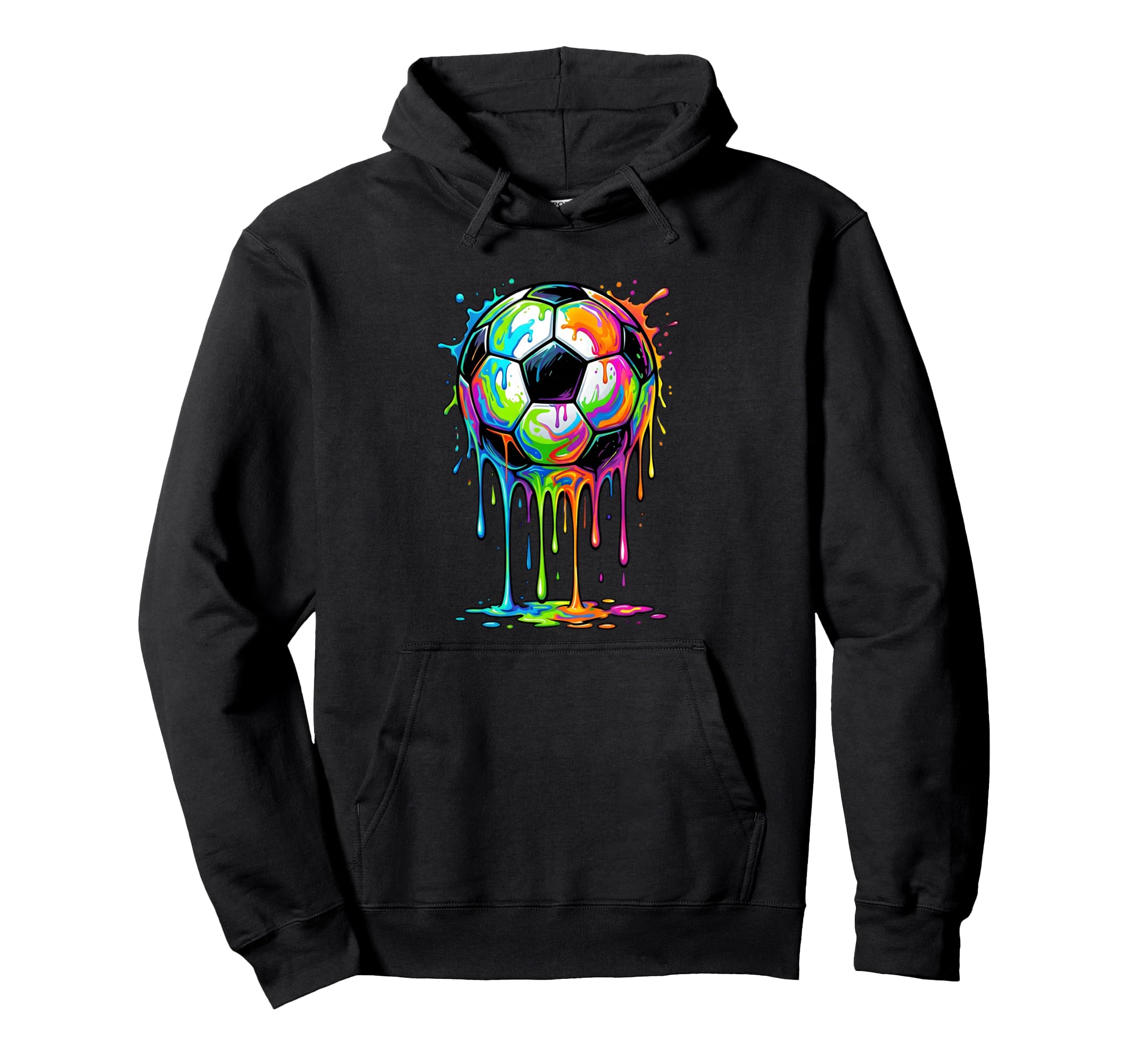 Dripping Soccer Drip Ice Cream Drip Hoodie - Casual Everyday Wear Unisex - T-Shirt, Sweatshirt, Hoodie