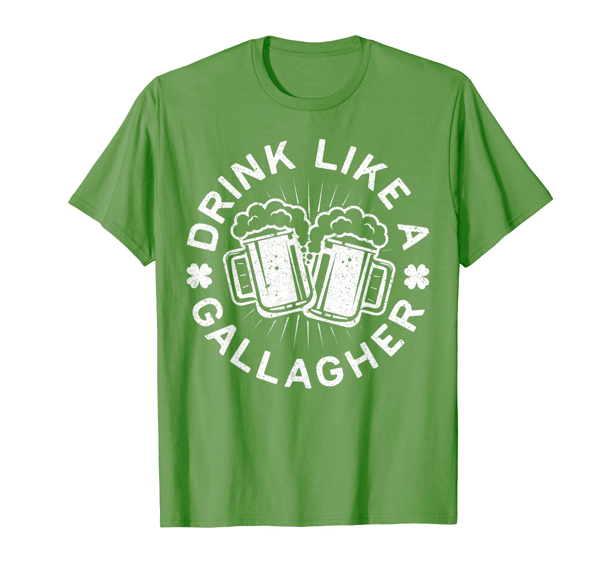 Drink Like Gallagher Saint Patrick Day T-Shirt - Graphic Print for Adults - T-Shirt, Sweatshirt, Hoodie