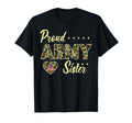 Proud Army Sister Camouflage Soldier T-Shirt - Minimalist Print for Adults - T-Shirt, Sweatshirt, Hoodie