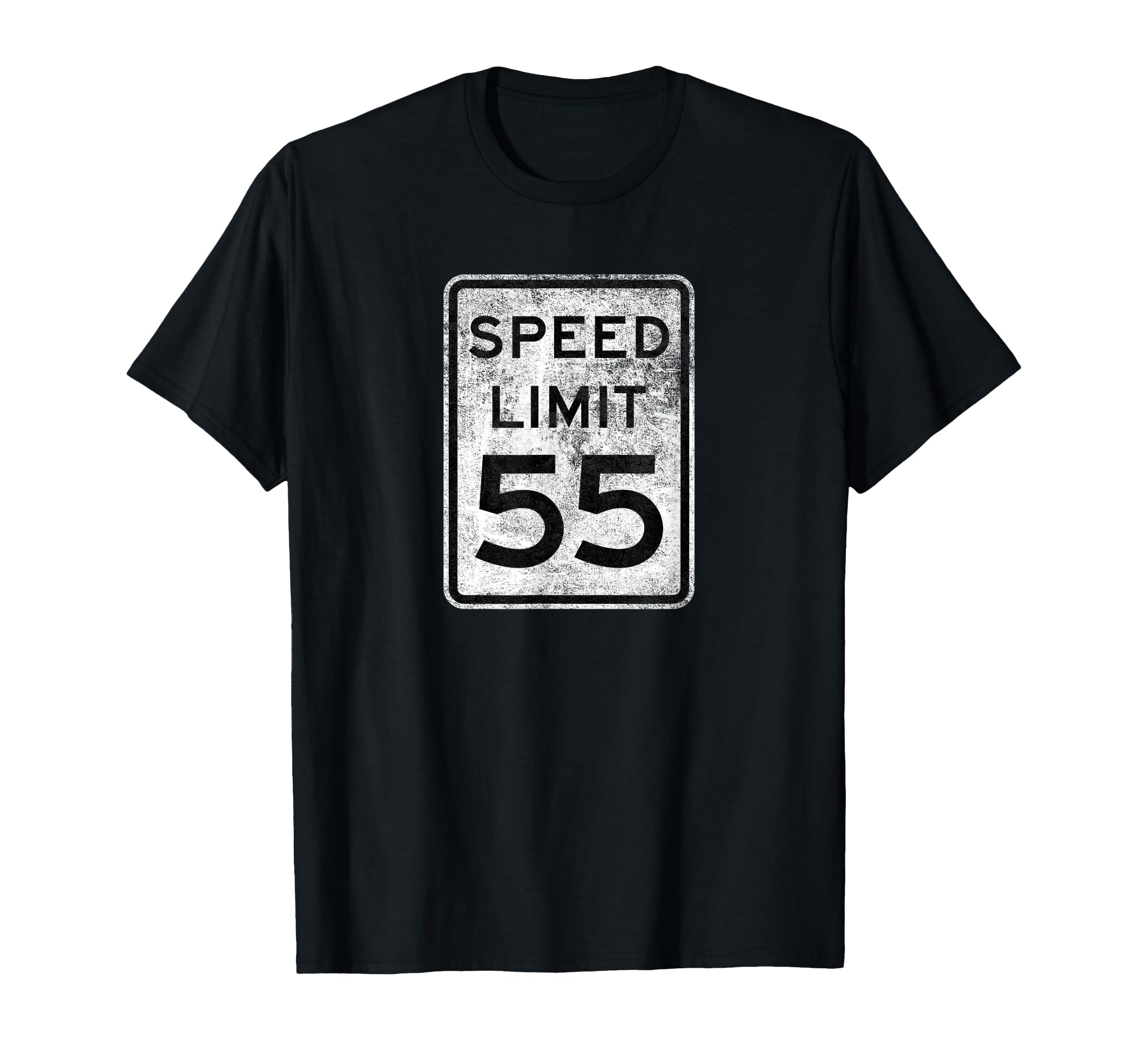 Speed Limit 55 Mph Road Sign Driving Fan T-Shirt - Graphic Print Men Women - T-Shirt, Sweatshirt, Hoodie