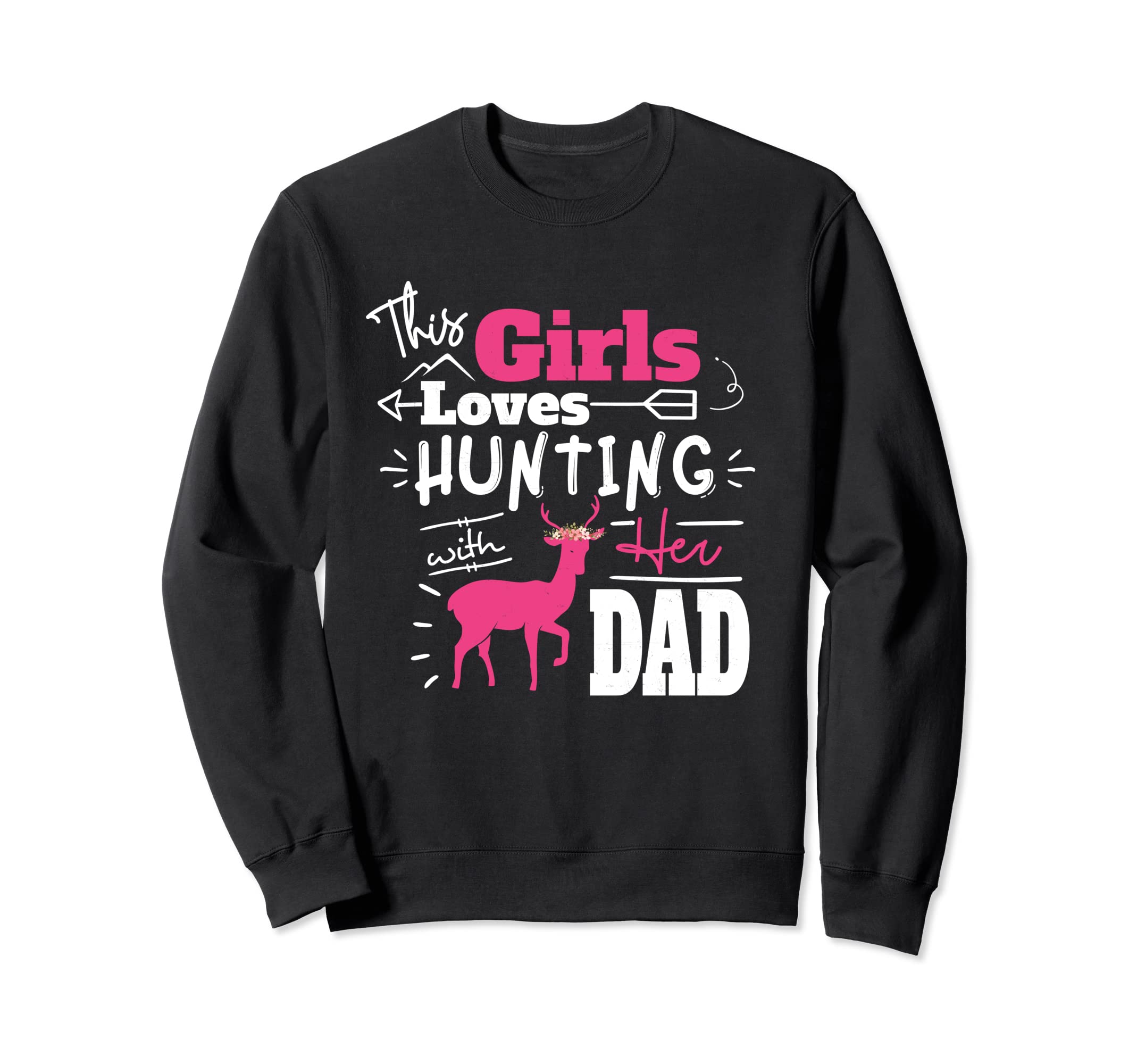 Hunting Dad Daughter Hunting Buddy Hunter Sweatshirt - Graphic Print Unisex - T-Shirt, Sweatshirt, Hoodie