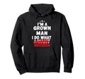 Im Grown I Do What My Daughter Hoodie - Fun Novelty Design for Adults - T-Shirt, Sweatshirt, Hoodie