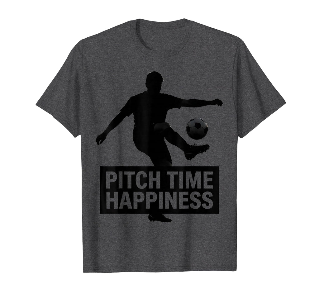 Pitch Time Happiness Soccer T-Shirt - Custom Art Print Unisex - T-Shirt, Sweatshirt, Hoodie