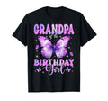 Grandpa Birthday Butterfly Funny Family T-Shirt - Custom Art Print Unisex - T-Shirt, Sweatshirt, Hoodie