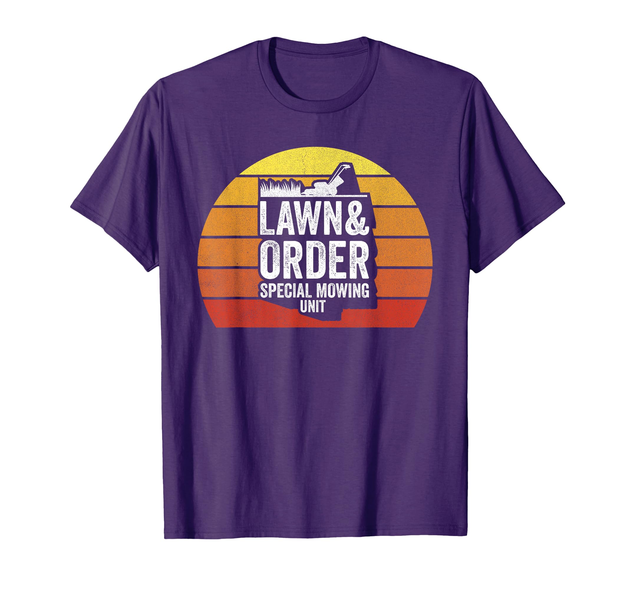 Lawn Order Special Mowing Unit Funny Dad T-Shirt - Minimalist Print Unisex - T-Shirt, Sweatshirt, Hoodie