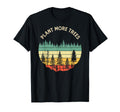 80S Happy Pine Trees Plant More Trees T-Shirt - Streetwear Style for Adults - T-Shirt, Sweatshirt, Hoodie