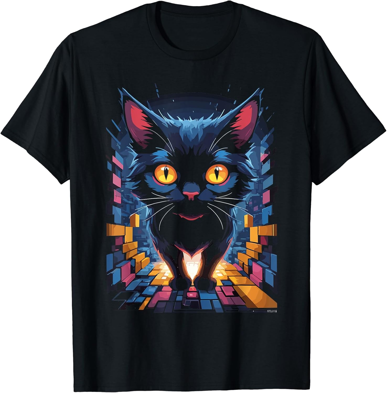 Pixel Art Pets Cats and Kitten - Adult & Kids T-Shirts, Sweatshirts & Hoodies apparel design preview 1