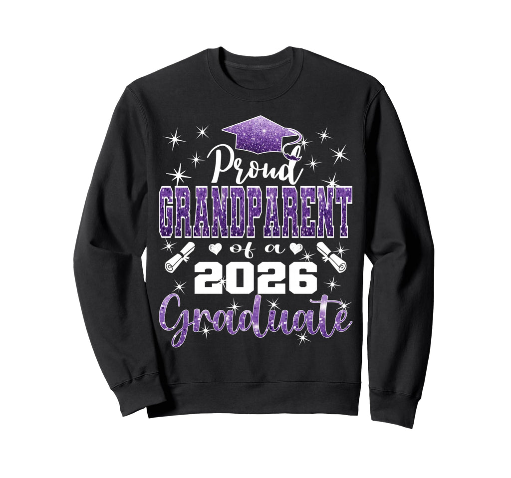 Super Proud Grandparent 2026 Graduate Sweatshirt - Unique Graphic Unisex - T-Shirt, Sweatshirt, Hoodie