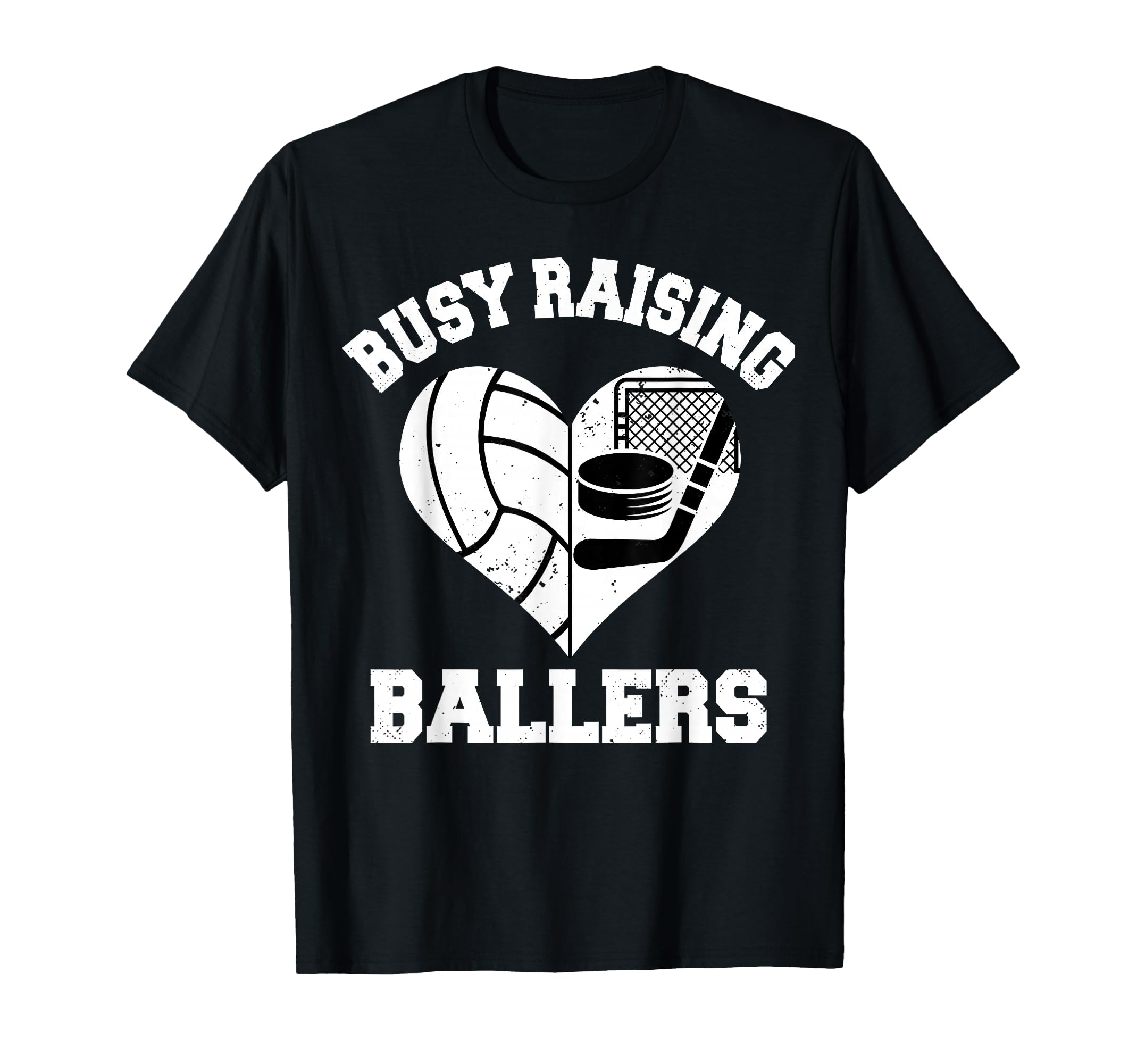 Busy Raising Ballers Volleyball T-Shirt - Novelty Apparel for Adults - T-Shirt, Sweatshirt, Hoodie