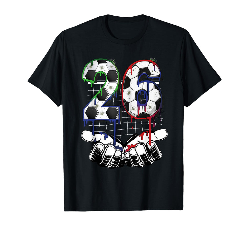 Soccer Ice Cream Drip Number 26 Soccer T-Shirt - Trendy Graphic for Adults - T-Shirt, Sweatshirt, Hoodie