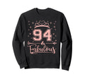 94 Fabulous 94 Years Old Happy Sweatshirt - Aesthetic Graphic Men Women - T-Shirt, Sweatshirt, Hoodie