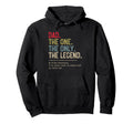 Dad One Only Legend He Knows Everything Hoodie - Graphic Print for Adults - T-Shirt, Sweatshirt, Hoodie