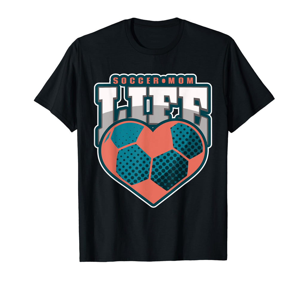 Heart Game Soccer Mom Life T-Shirt - Graphic Print Men Women - T-Shirt, Sweatshirt, Hoodie