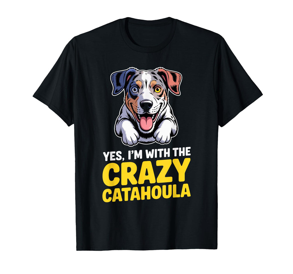 Cartoon Pet Dog Breed Yes Im Crazy T-Shirt - Unique Graphic for Adults - T-Shirt, Sweatshirt, Hoodie