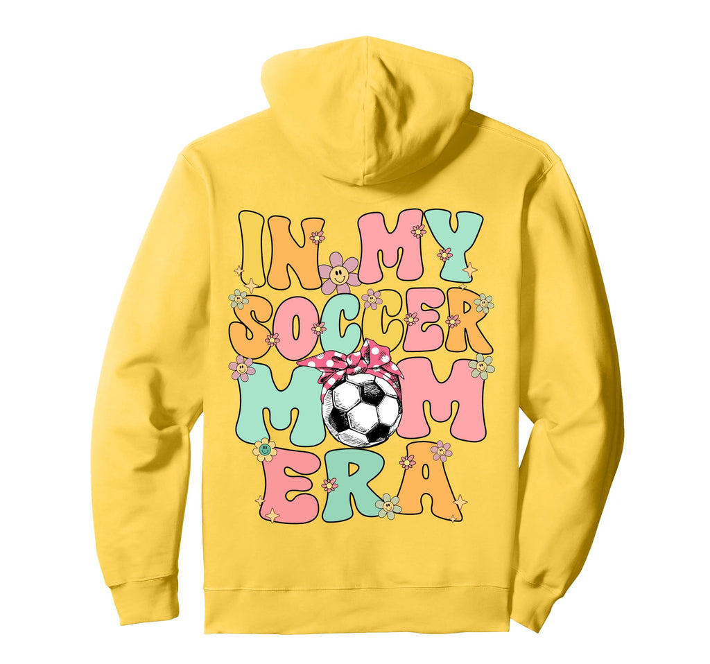 My Soccer Mom Era Groovy Soccer Mom Life Hoodie - Graphic Print Unisex - T-Shirt, Sweatshirt, Hoodie
