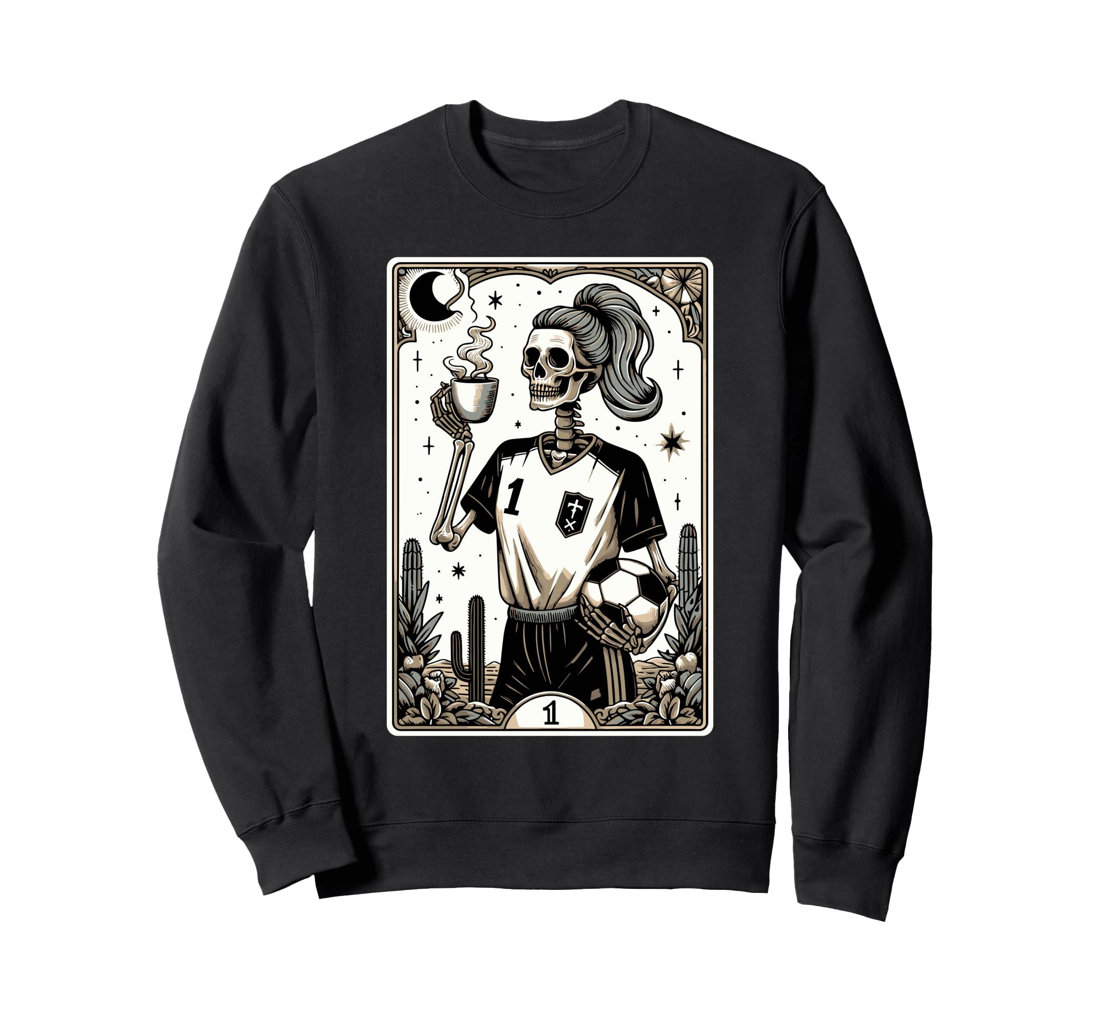 Soccer Mom Soccer Mum Tarot Card Sweatshirt - Casual Everyday Wear Unisex - T-Shirt, Sweatshirt, Hoodie