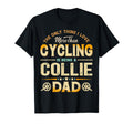 Funny Cycling Fathers Day Collie Dad T-Shirt - Graphic Print for Adults - T-Shirt, Sweatshirt, Hoodie