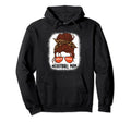 Messy Bun Football Mom Life Leopard Hoodie - Aesthetic Graphic Unisex - T-Shirt, Sweatshirt, Hoodie