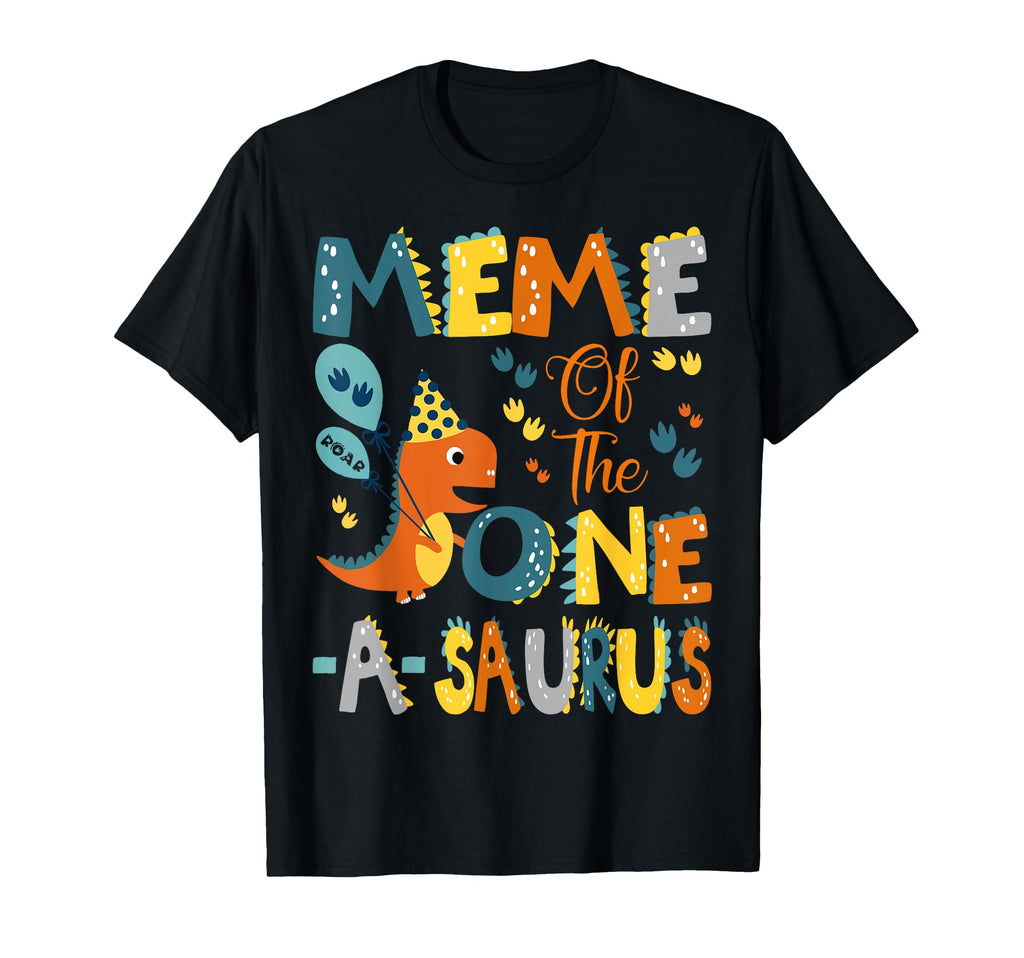 Meme One Saurus 1St Birthday Dinosaur T-Shirt - Custom Art Print Unisex - T-Shirt, Sweatshirt, Hoodie
