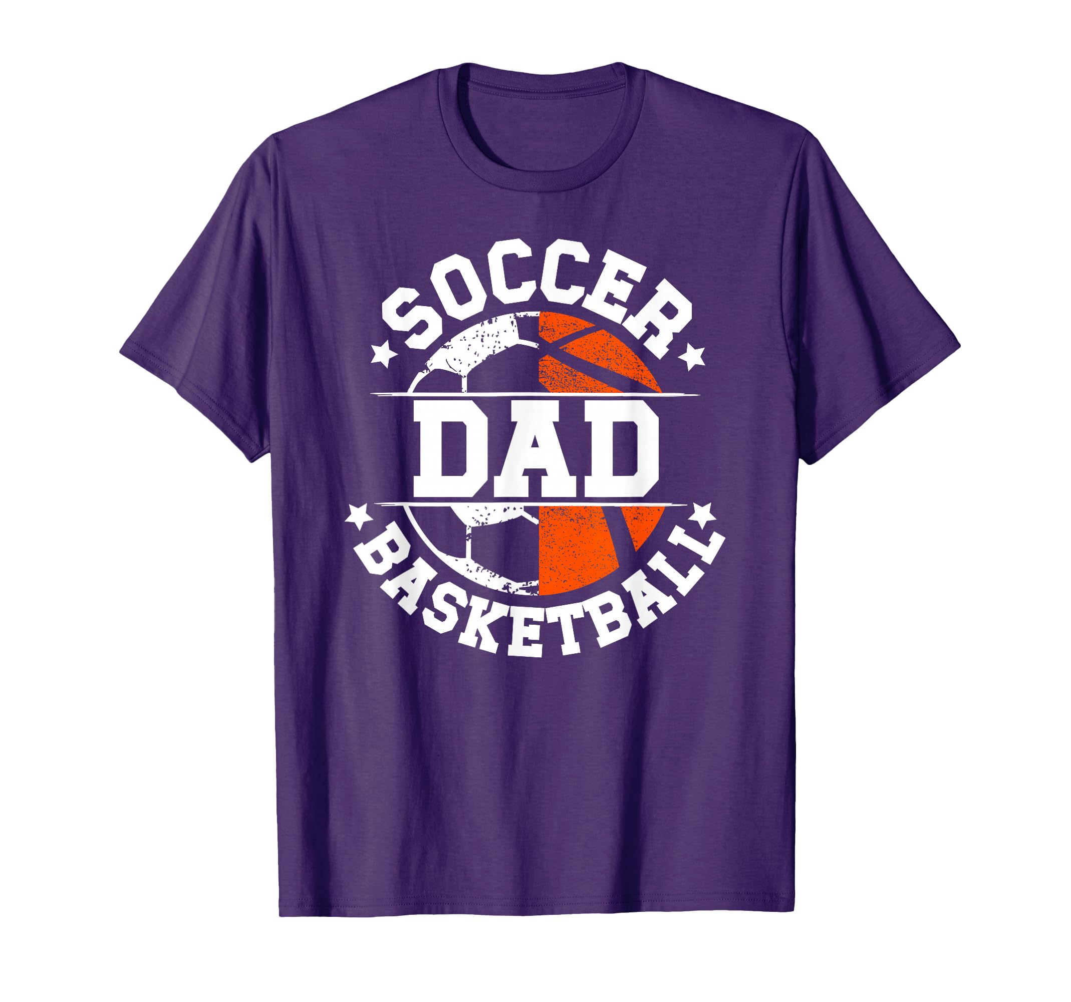 Soccer Basketball Dad Basketball Soccer T-Shirt - Aesthetic Graphic Unisex - T-Shirt, Sweatshirt, Hoodie