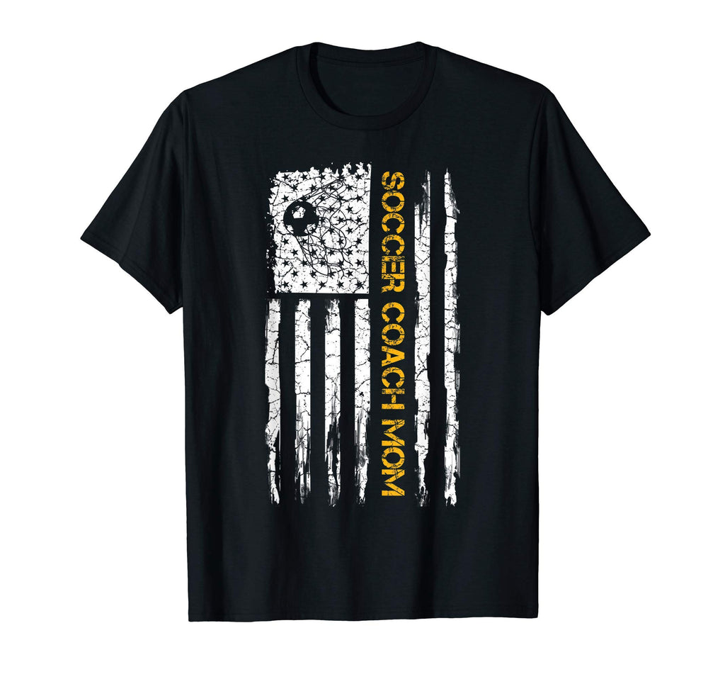 Usa American Flag Proud Soccer Coach T-Shirt - Streetwear Style Men Women - T-Shirt, Sweatshirt, Hoodie