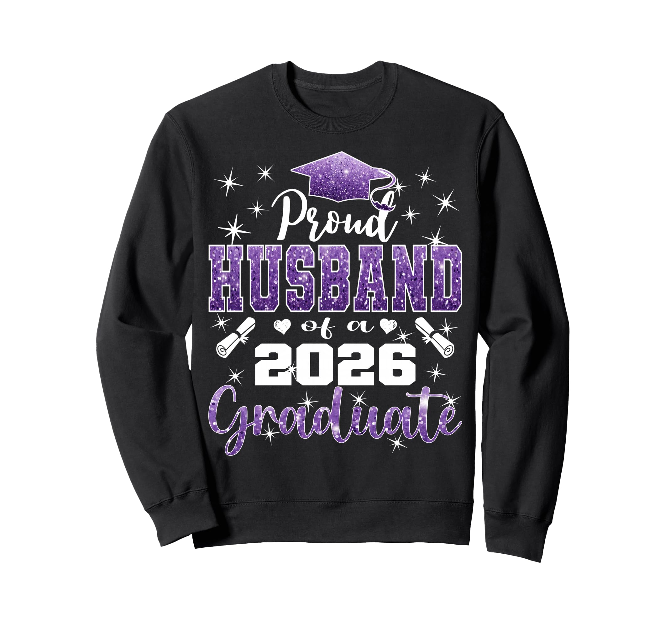 Super Proud Husband 2026 Graduate Sweatshirt - Custom Art Print for Adults - T-Shirt, Sweatshirt, Hoodie