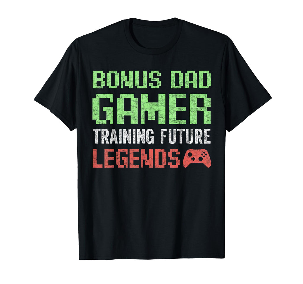 Stepdad Fathers Day Bonus Dad Gamer T-Shirt - Trendy Graphic for Adults - T-Shirt, Sweatshirt, Hoodie