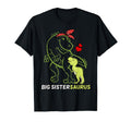 Big Sistersaurus Sister Dinosaur Mothers T-Shirt - Minimalist Print Unisex - T-Shirt, Sweatshirt, Hoodie