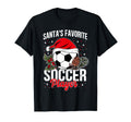 Funny Santas Favorite Soccer Player T-Shirt - Minimalist Print for Adults - T-Shirt, Sweatshirt, Hoodie