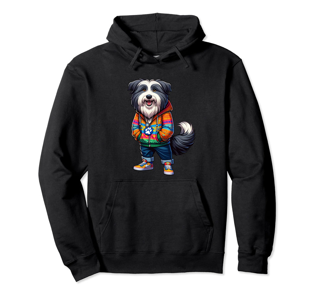 Bearded Collie Dog Jacket Outfit Hoodie - Casual Everyday Wear for Adults - T-Shirt, Sweatshirt, Hoodie
