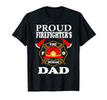 Proud Firefighters Dad Daddy Father T-Shirt - Aesthetic Graphic Men Women - T-Shirt, Sweatshirt, Hoodie