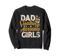 Dad Freaking Awesome Distressed Sweatshirt - Casual Everyday Wear Unisex - T-Shirt, Sweatshirt, Hoodie