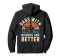 Dads Beards Are Better Charm Hoodie - Graphic Print Men Women - T-Shirt, Sweatshirt, Hoodie
