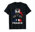 France Flag French Hairbun T-Shirt - Fun Novelty Design for Adults - T-Shirt, Sweatshirt, Hoodie