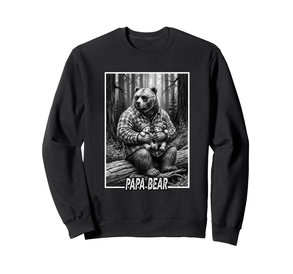 Papa Bear Woods Cubs Sweatshirt - Fun Novelty Design for Adults - T-Shirt, Sweatshirt, Hoodie