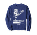 Kawaii Soccer Pug Skills Loading Dog Sweatshirt - Aesthetic Graphic Unisex - T-Shirt, Sweatshirt, Hoodie