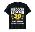 30Th Birthday Soccer Player 30 Years T-Shirt - Streetwear Style for Adults - T-Shirt, Sweatshirt, Hoodie