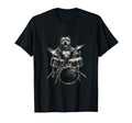 Funny Pit Bulls Dog Playing Drums T-Shirt - Novelty Apparel Men Women - T-Shirt, Sweatshirt, Hoodie