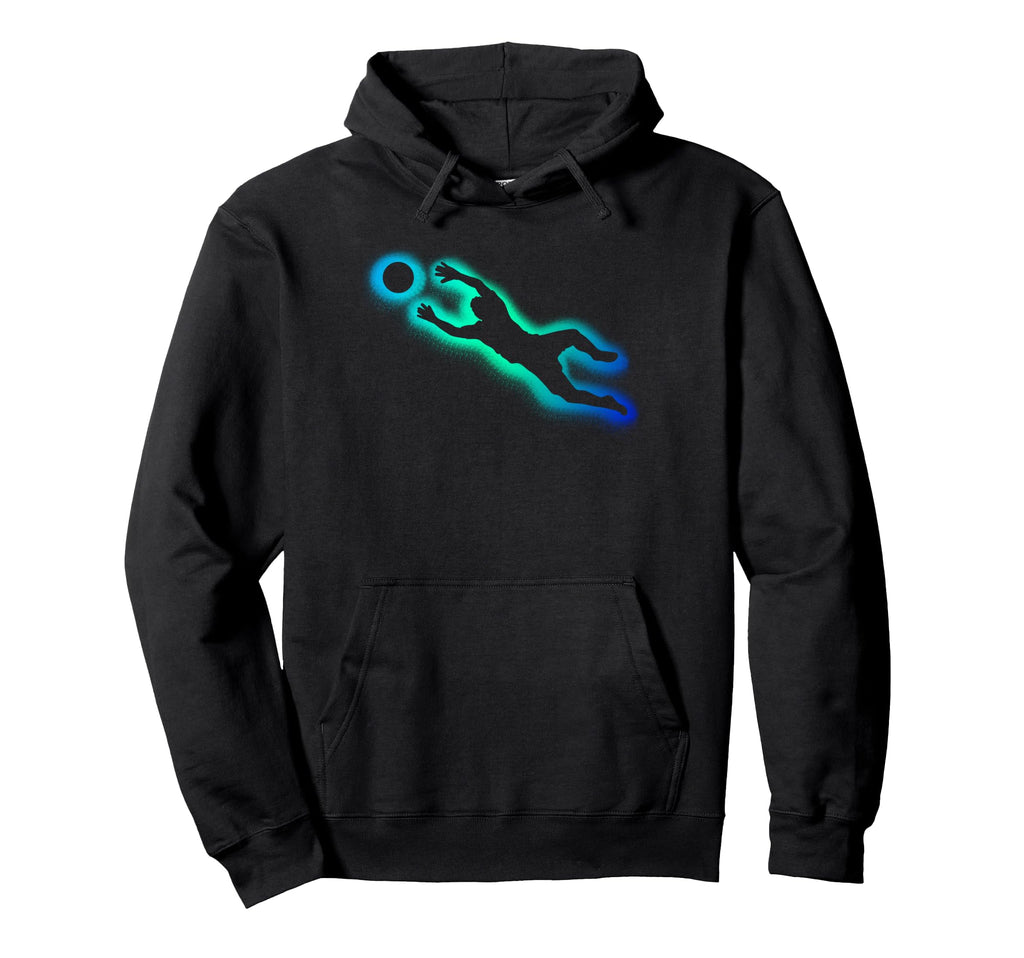 Colorful Soccer Goalie Splash Art Hoodie - Aesthetic Graphic Men Women - T-Shirt, Sweatshirt, Hoodie