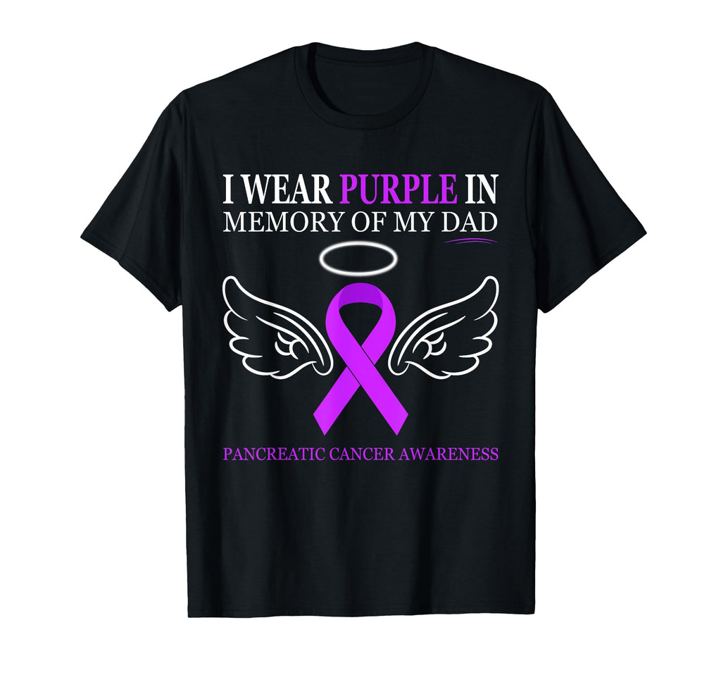 Pancreatic Cancer I Wear Purple Memory T-Shirt - Unique Graphic Men Women - T-Shirt, Sweatshirt, Hoodie