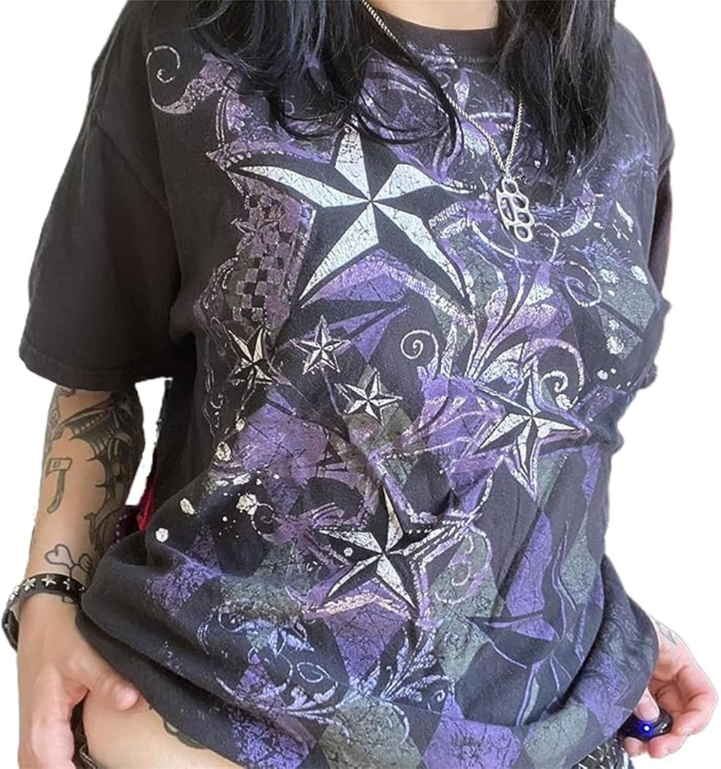 Fairy Grunge Top Women Y2k Short Sleeve Vintage Goth - Adult & Kids T-Shirts, Sweatshirts & Hoodies apparel design preview 1