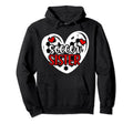 Soccer Sister Heart Sister Soccer Hoodie - Casual Everyday Wear Unisex - T-Shirt, Sweatshirt, Hoodie