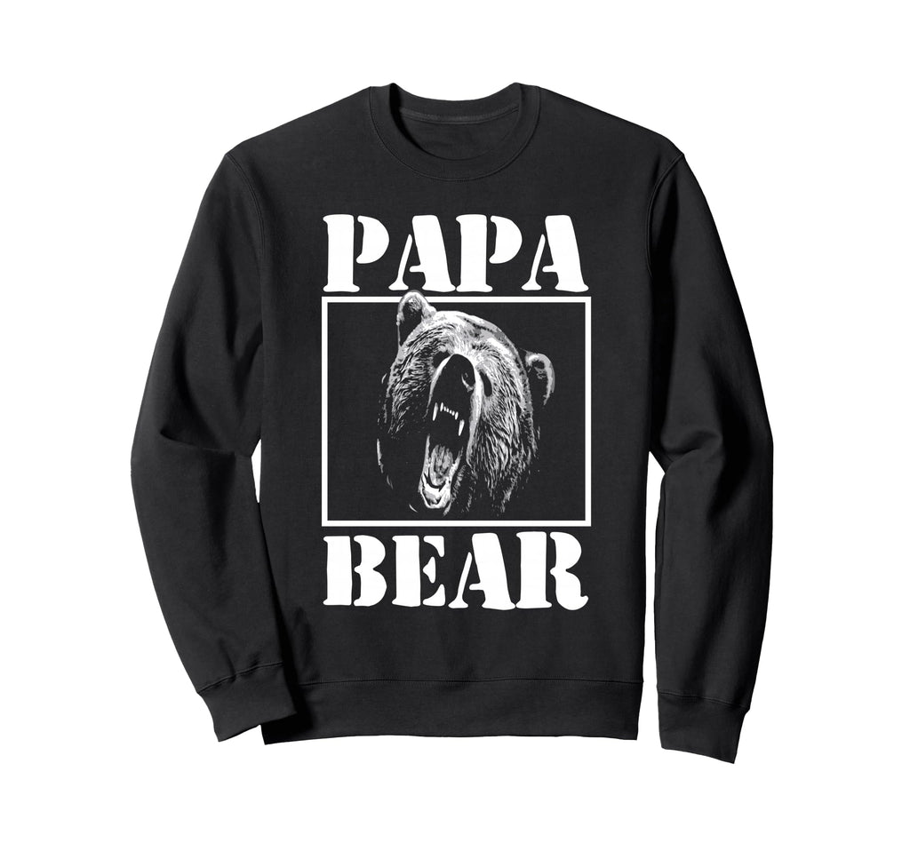 Mens Papa Bear Funny Fathers Day Dad Sweatshirt - Trendy Graphic Men Women - T-Shirt, Sweatshirt, Hoodie