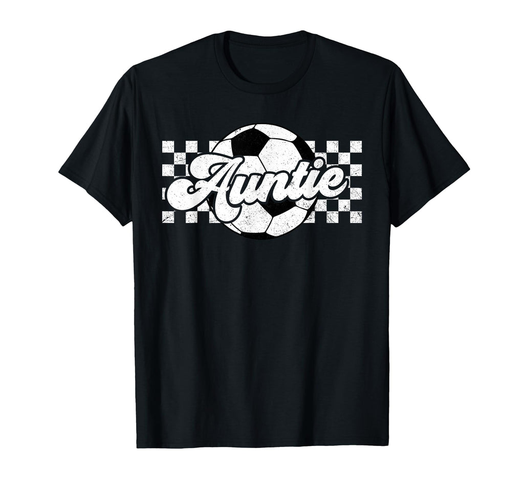 Soccer Auntie Aunt Lover Family T-Shirt - Minimalist Print Men Women - T-Shirt, Sweatshirt, Hoodie