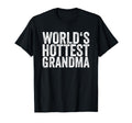 Worlds Hottest Grandma T-Shirt - Minimalist Print Men Women - T-Shirt, Sweatshirt, Hoodie