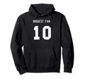 Number 10 Biggest Fan Sport Spirit Hoodie - Fun Novelty Design for Adults - T-Shirt, Sweatshirt, Hoodie